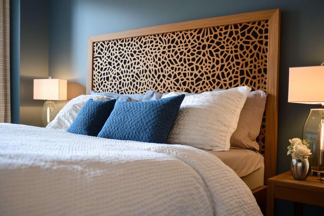 Elegant Jaali Headboard Design