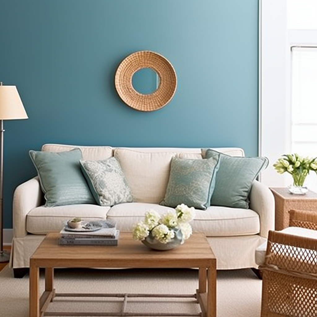 Blue Bay Colors for Living Room Walls