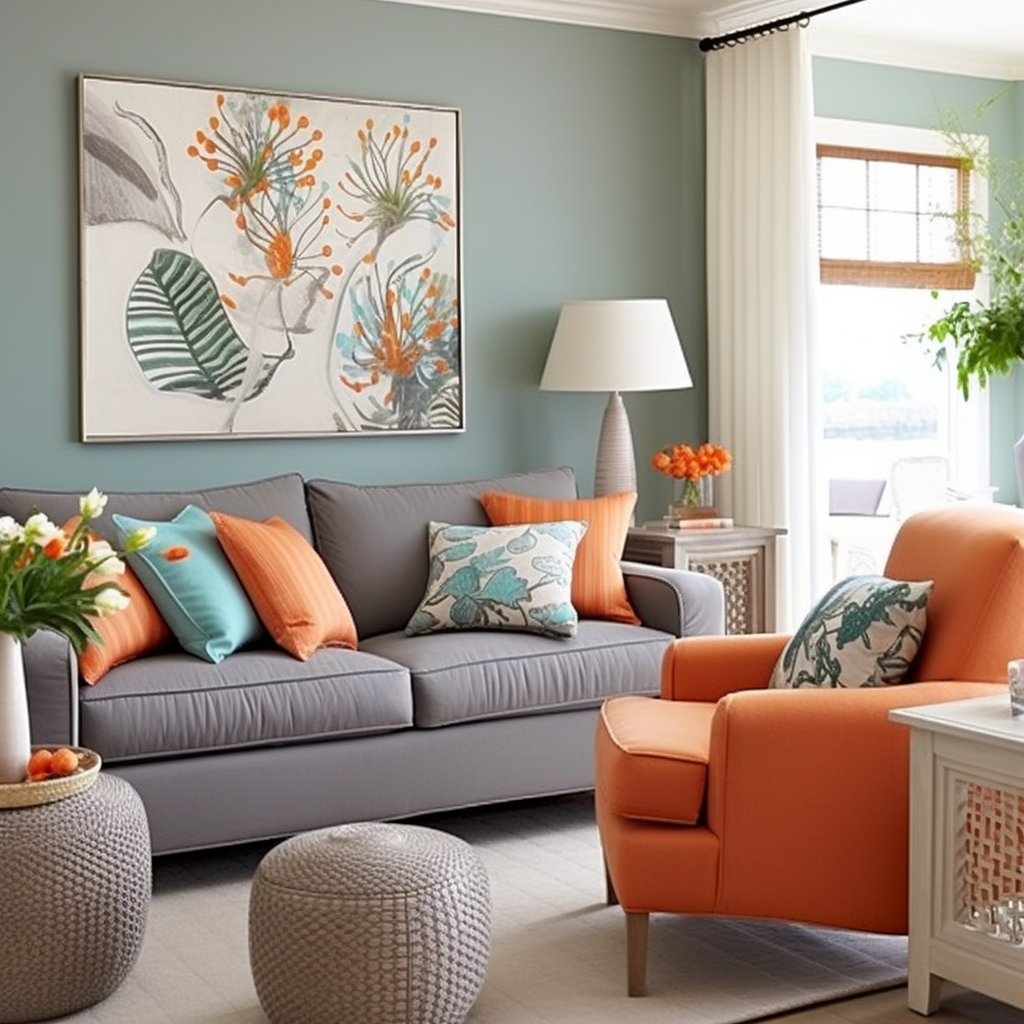 Coastal Fog Paint Design for Living Room