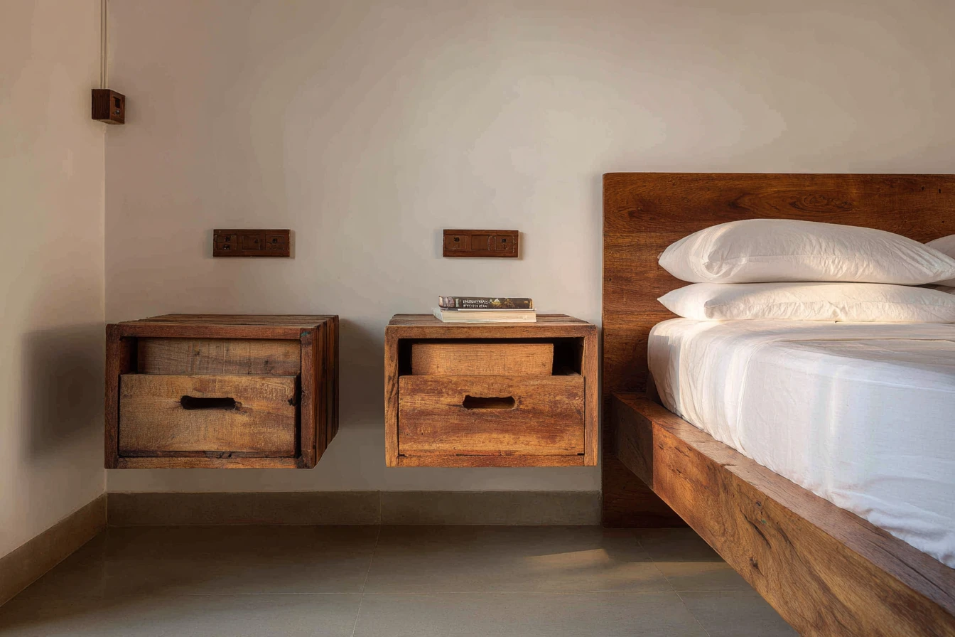 Easy House Decorating Ideas Featuring Floating Bedside Tables