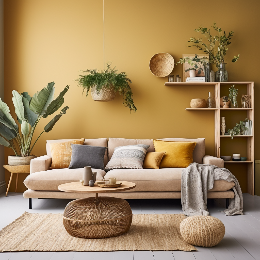 Honey Drizzle Colour Shades for Living Room 