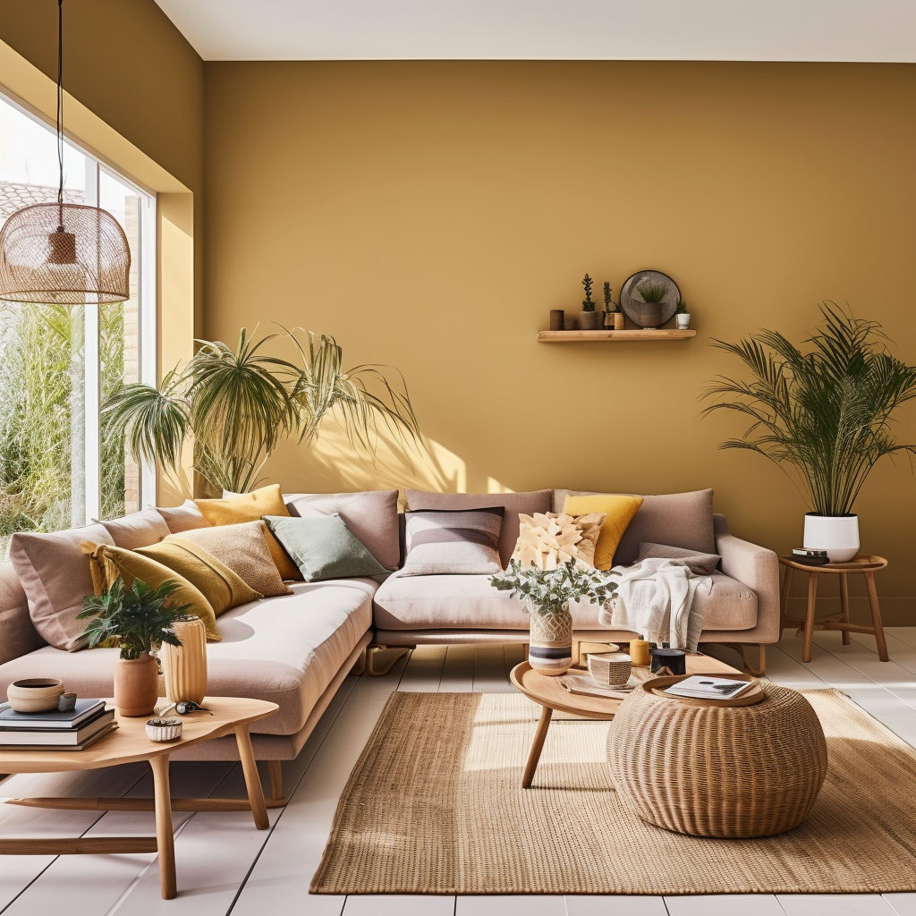 Honey Drizzle Paint Design for Living Room 