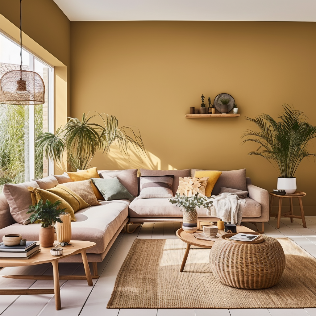 Honey Drizzle Paint Design for Living Room