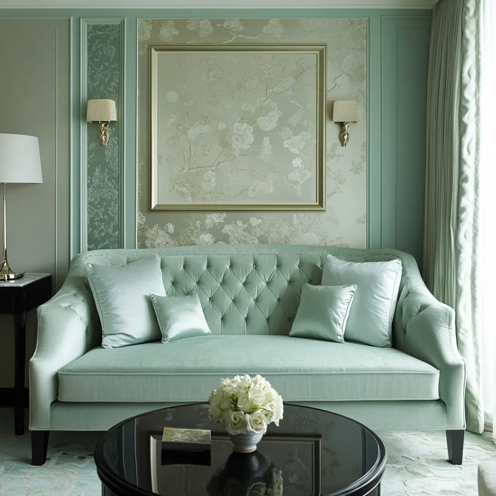 Mint Green Living Room Wall Mint Green Drawing Room Colour Schemes