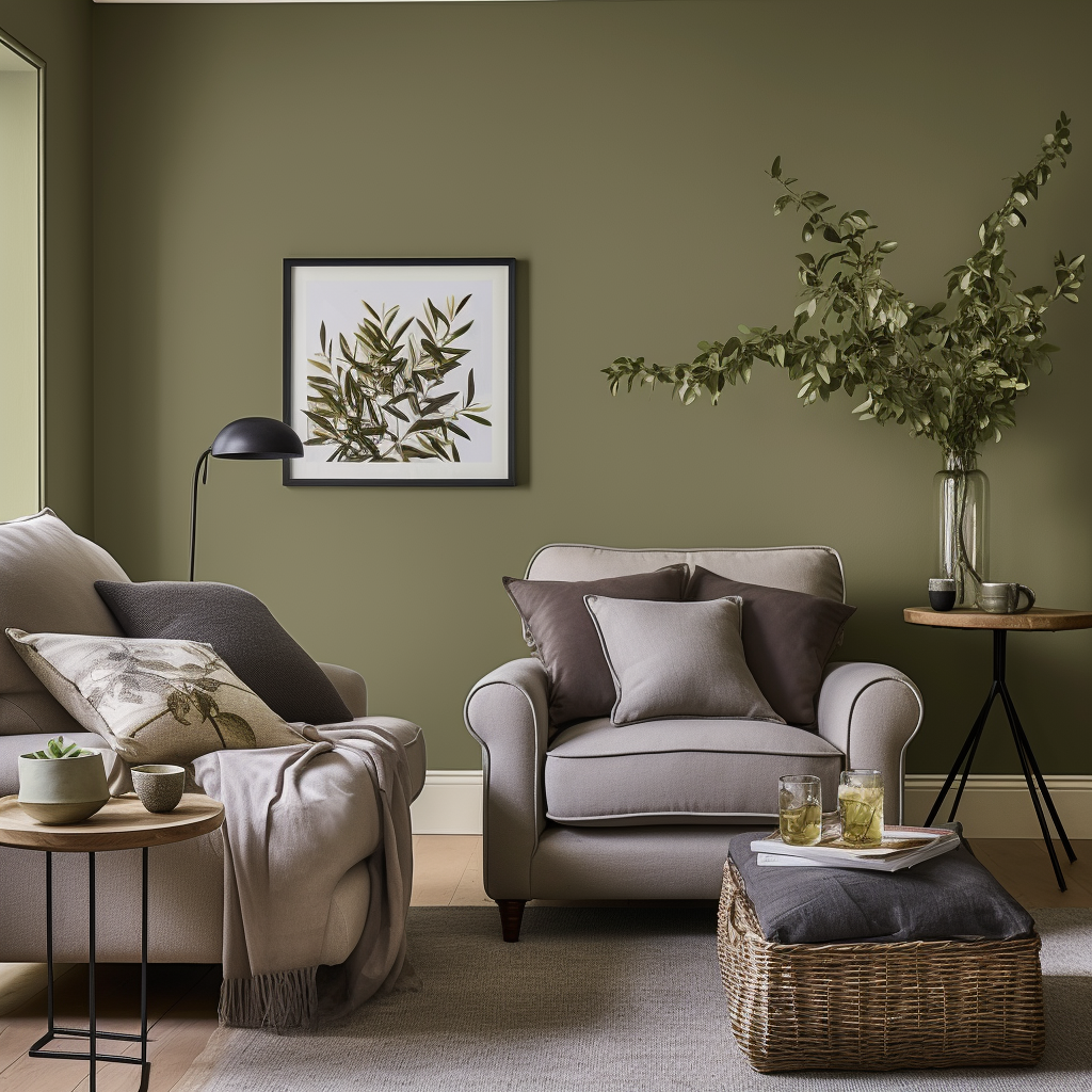 Olive Grove Colour Design for Living Room