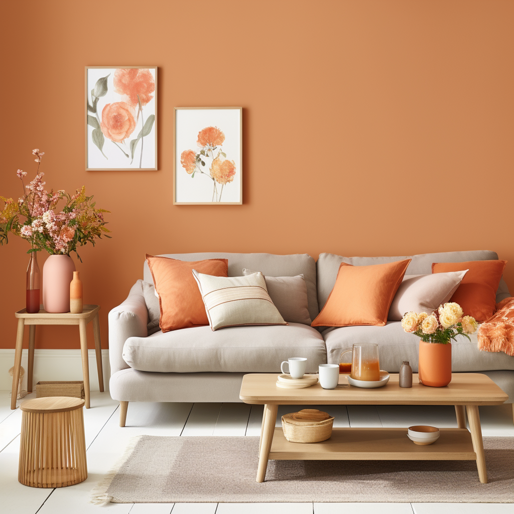 Persimmon Paint Ideas for Sitting Room Walls