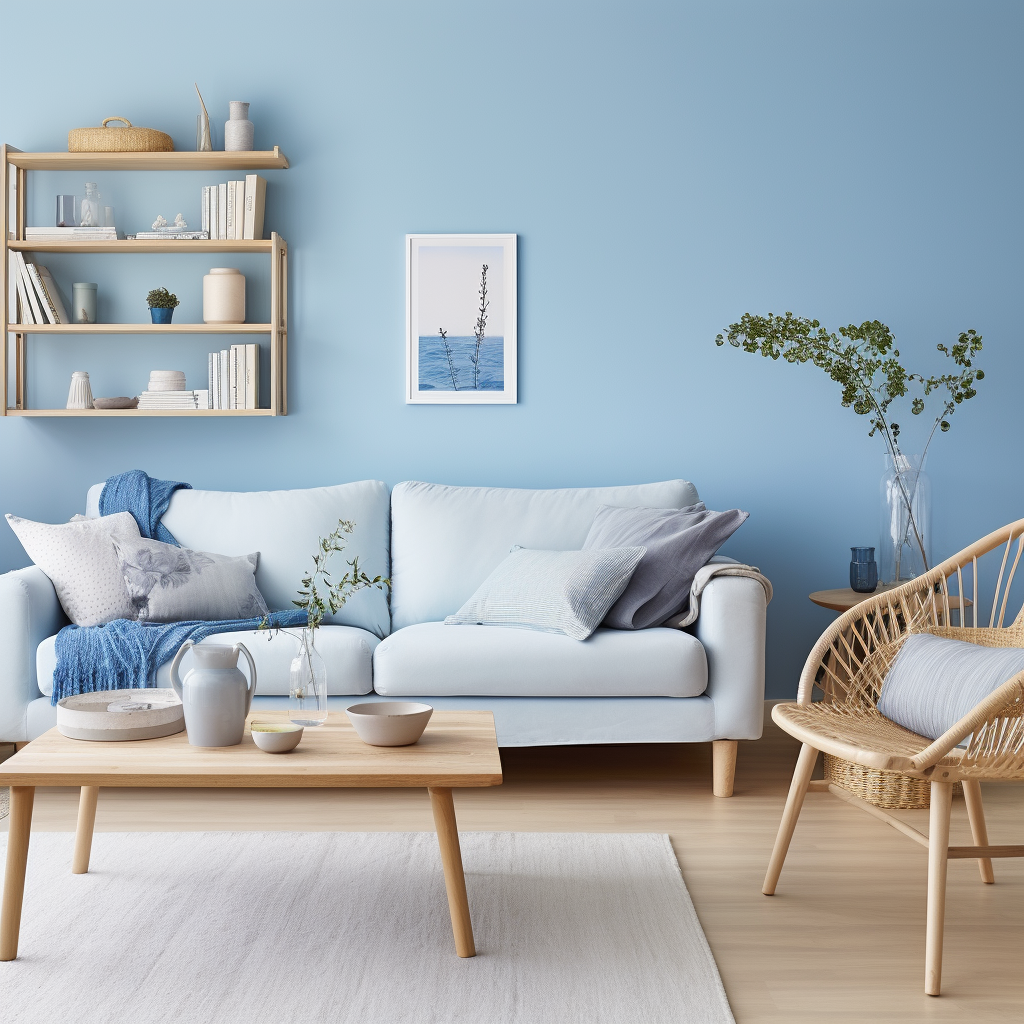 Renew Blue Colors for Sitting Room Walls