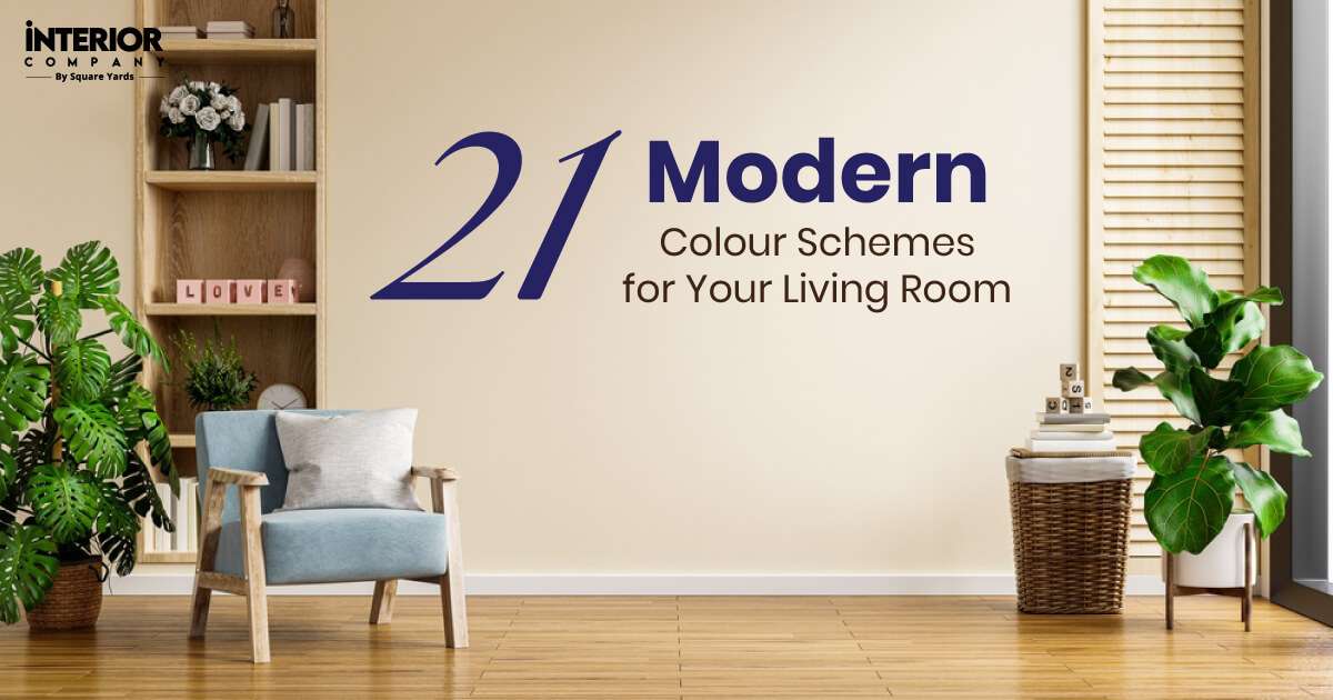 21 Modern Two Wall Colour Combination for Living Room