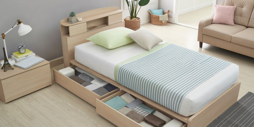 Single Bed with Drawers