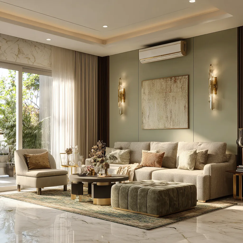 Luxury Wall Colour Combination for Living Room