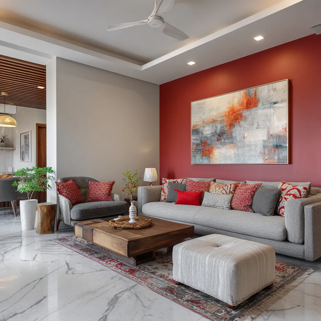 Wall Colour Combination for Medium and Large Halls