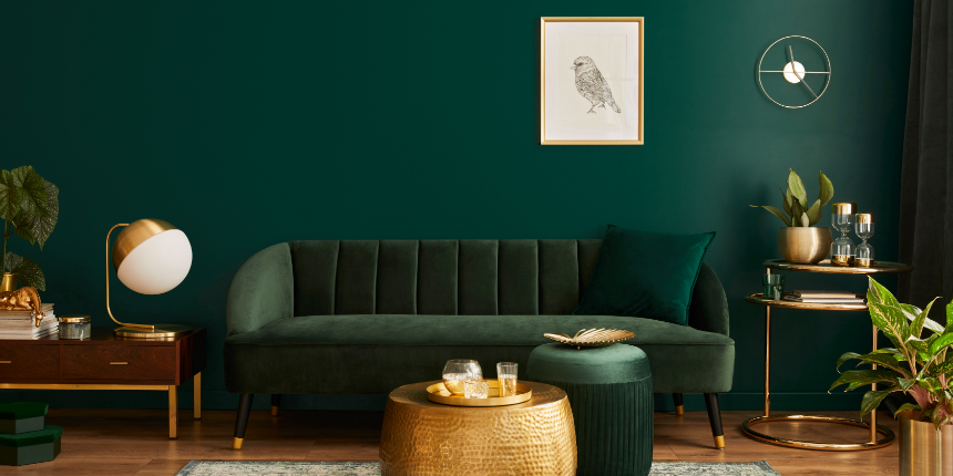 Deep Tones of Green - A Calm Tone for the Living Room