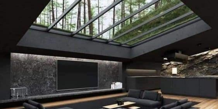 Modern Glass False Ceiling Design