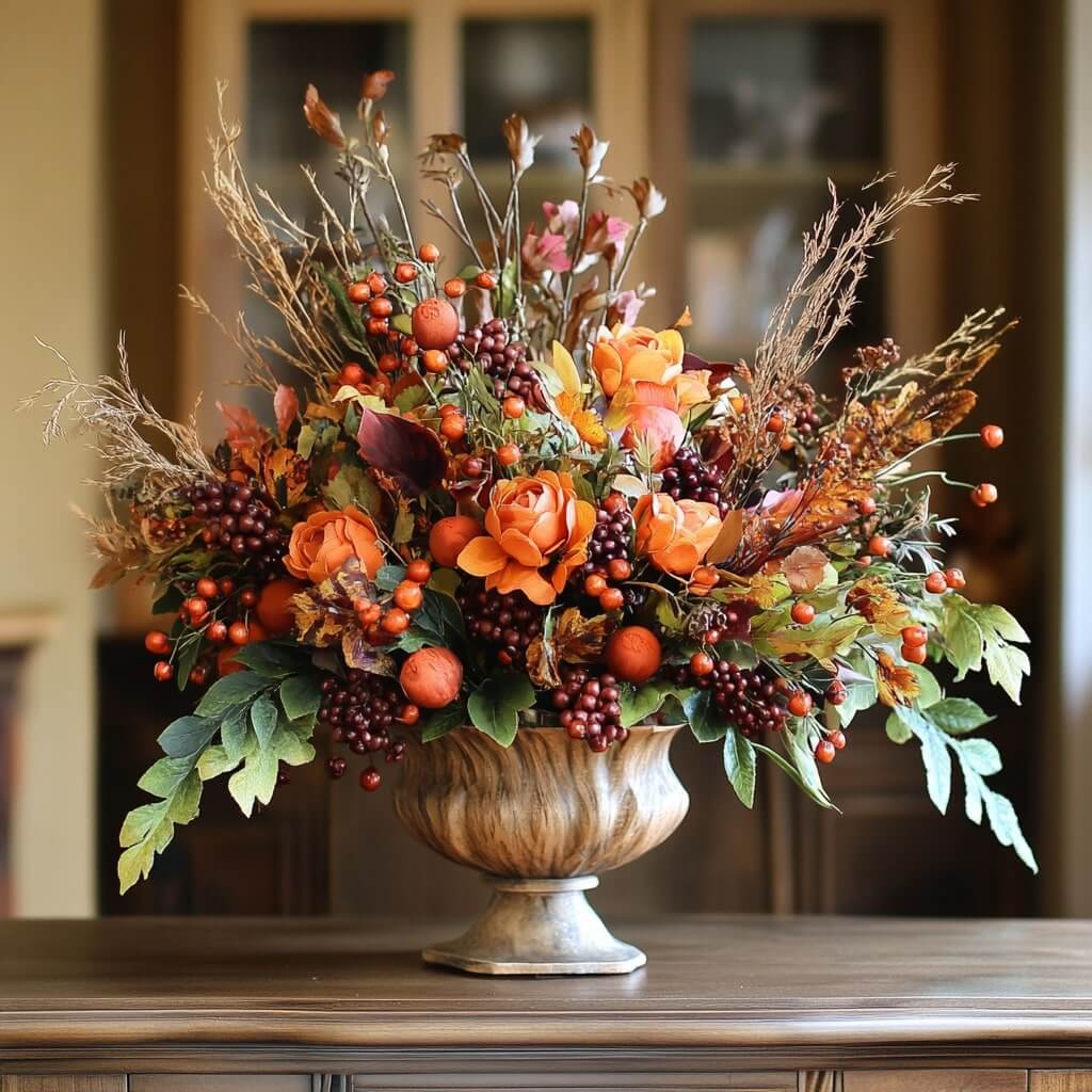 Berries a Plenty for Festive Decoration with Flowers at Home