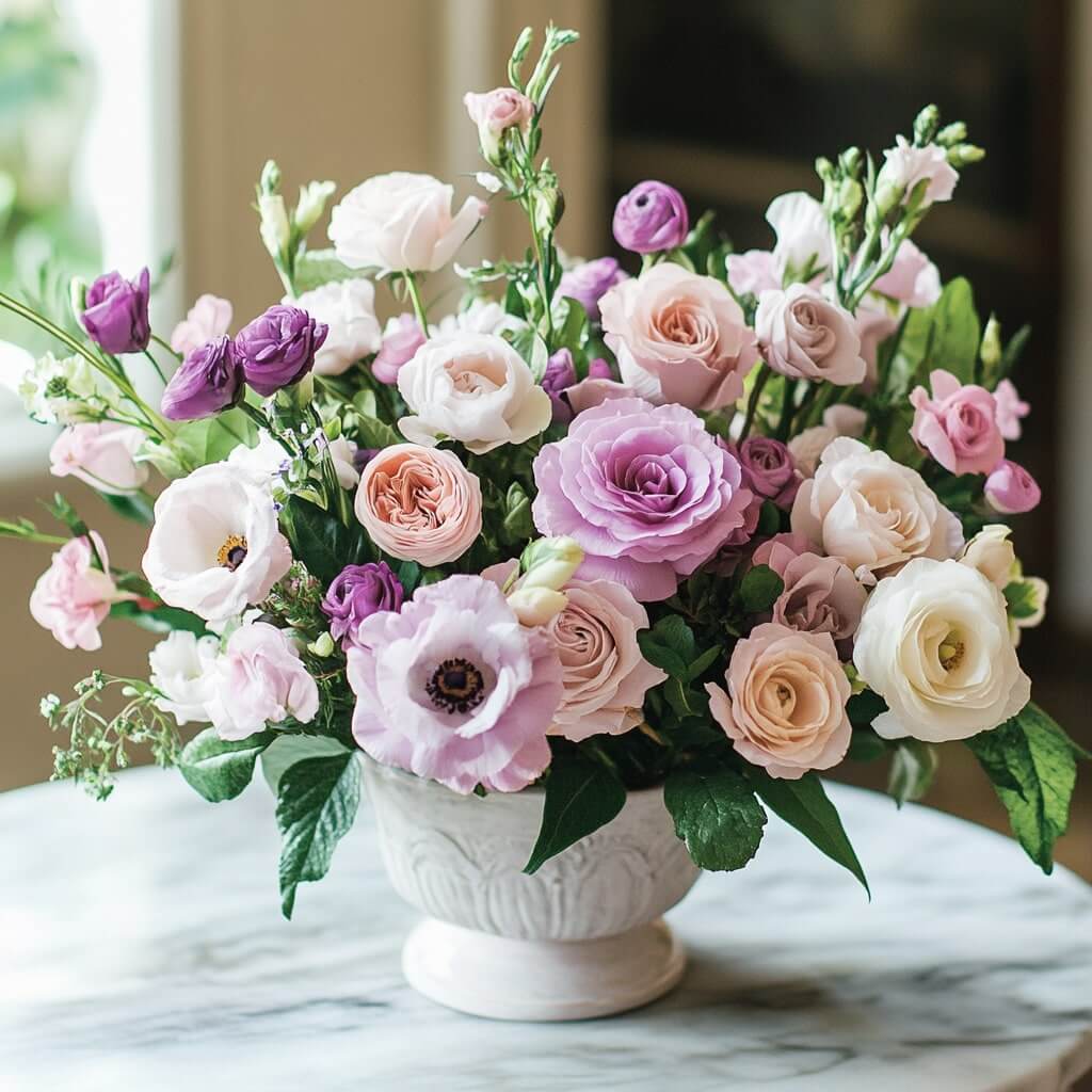 Classic Pastel Flower Decoration