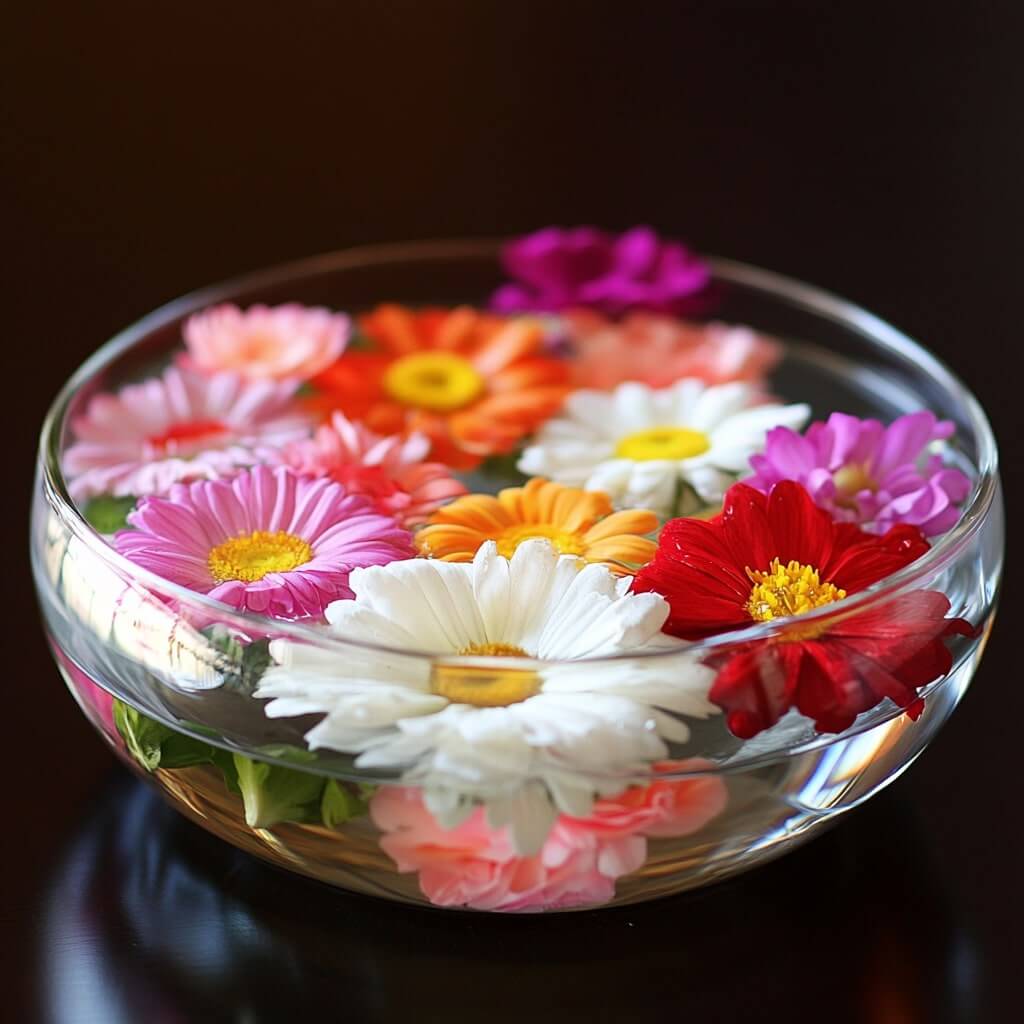Floating Flowers for Calm and Serene Room Decoration Ideas