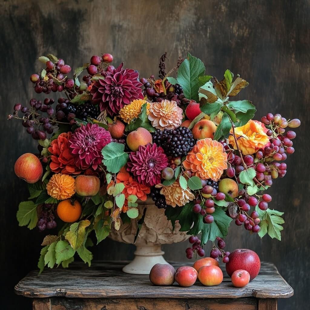 Fruits of the Fall for Warm Floral Decoration Ideas