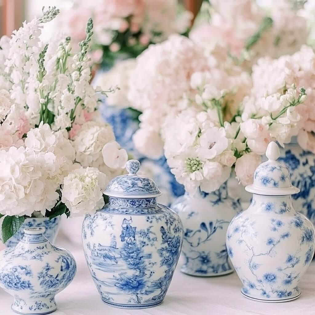 Ginger Jars for Creative Flower Arrangement Ideas