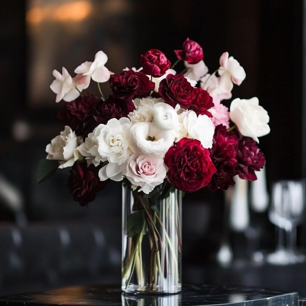 Monochrome and More for Artistic Decoration with Flowers