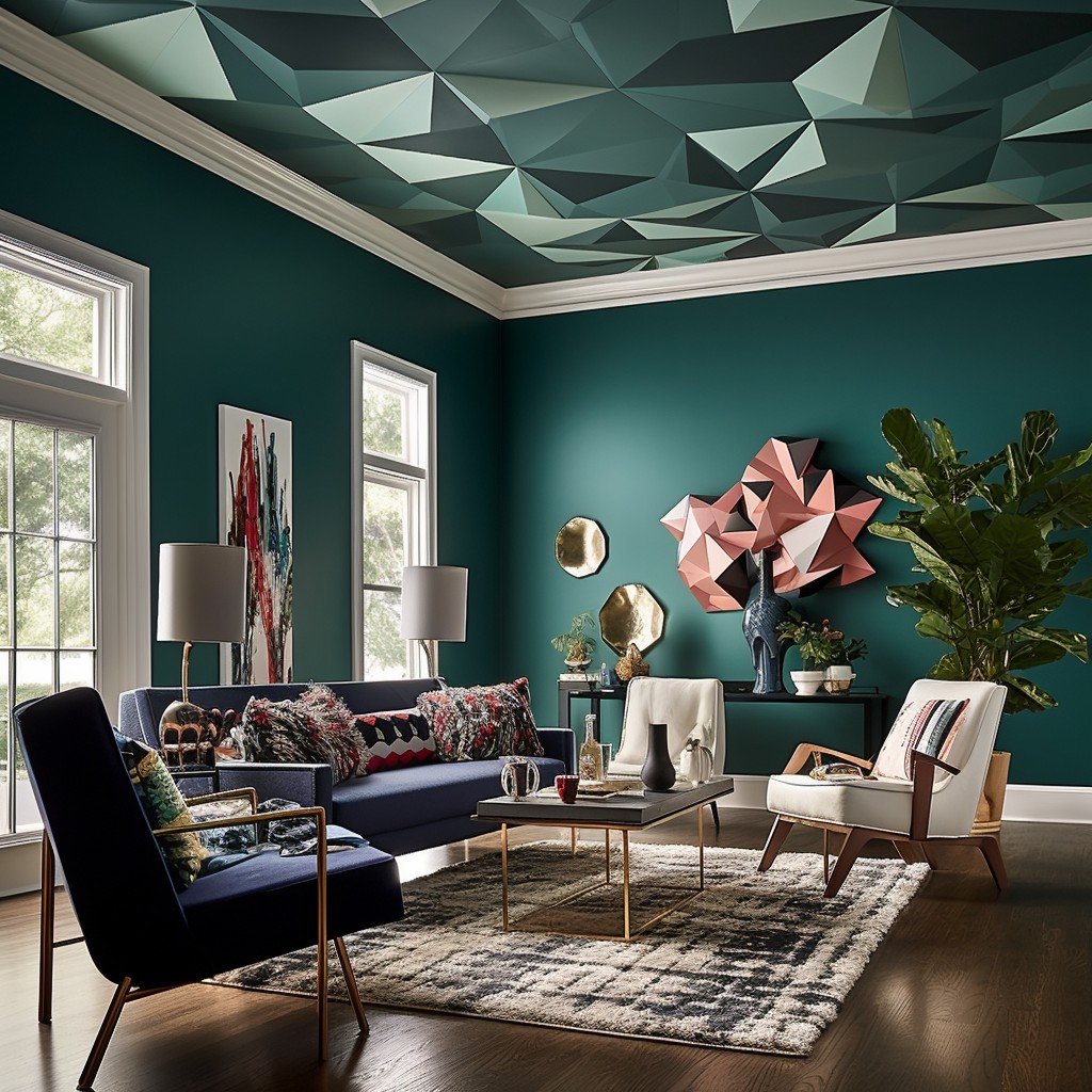 Back to Geometry- Ceiling Paint Design