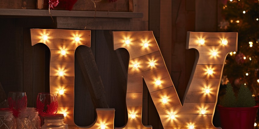 Crafty Xmas Marquee Letters christmas decoration ideas with light