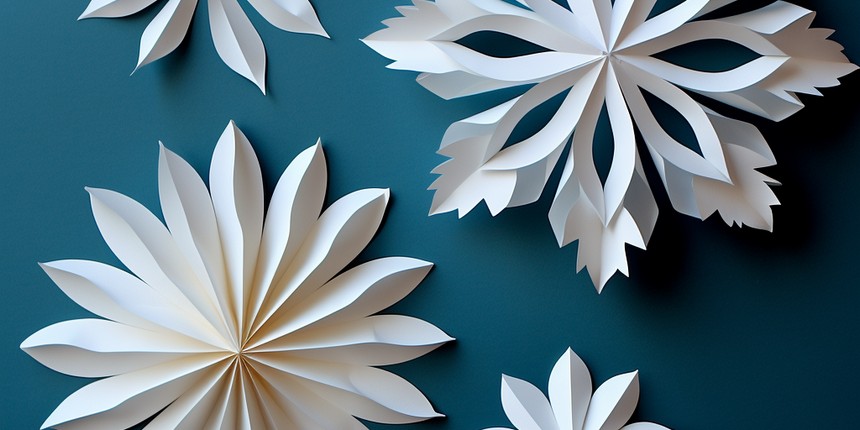 Paper Bag Snowflakes Christmas Craft Ideas Xmas Crafting Ideas