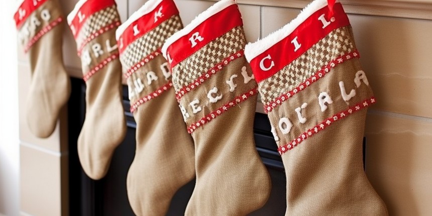 Personalised Christmas Stockings Handmade Christmas Crafts