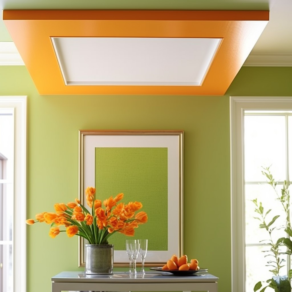 Upside Down Tray- Ceiling Paint Design