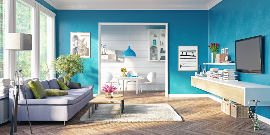Blue vastu colour for living room