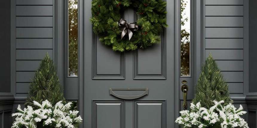 Minimalist Decorations - Christmas Door Decorations