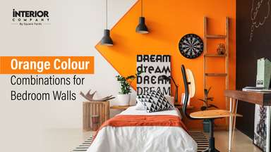 15 Amazing Orange Two Colour Combinations for Bedroom Walls