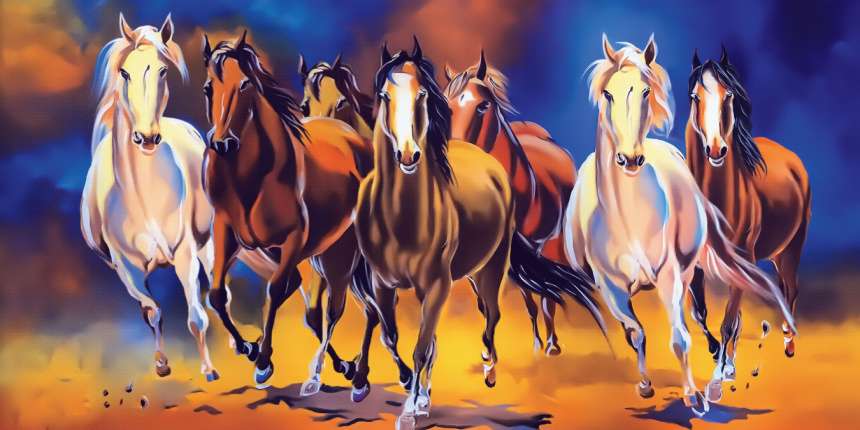 Running Horse painting for vastu