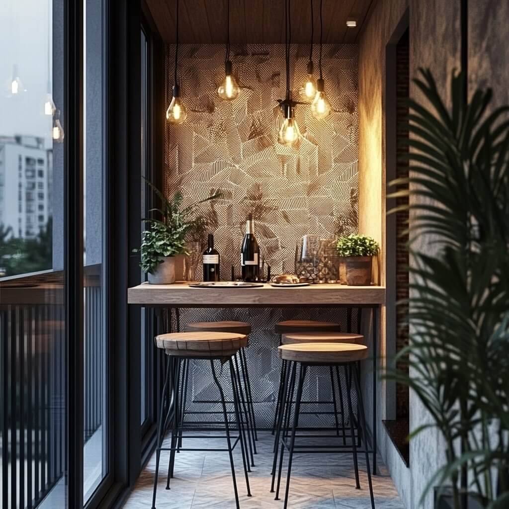 Balcony Bar Seating Ideas