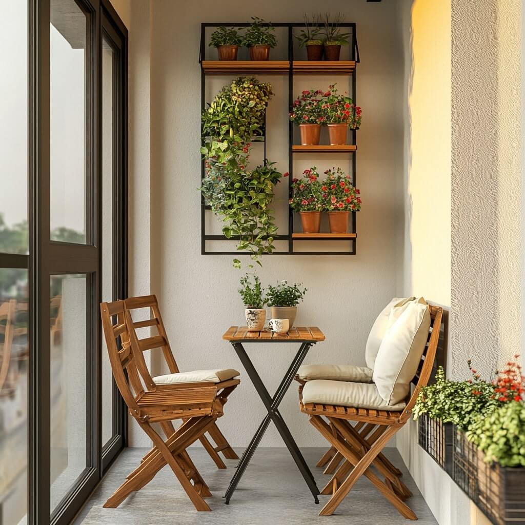 Balcony Seating with Flexible Furniture