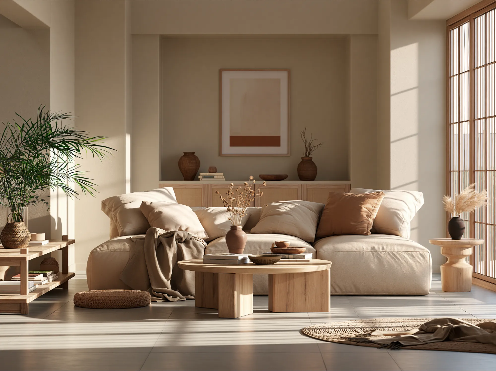 Best Sofa Colours for Japandi Living Rooms