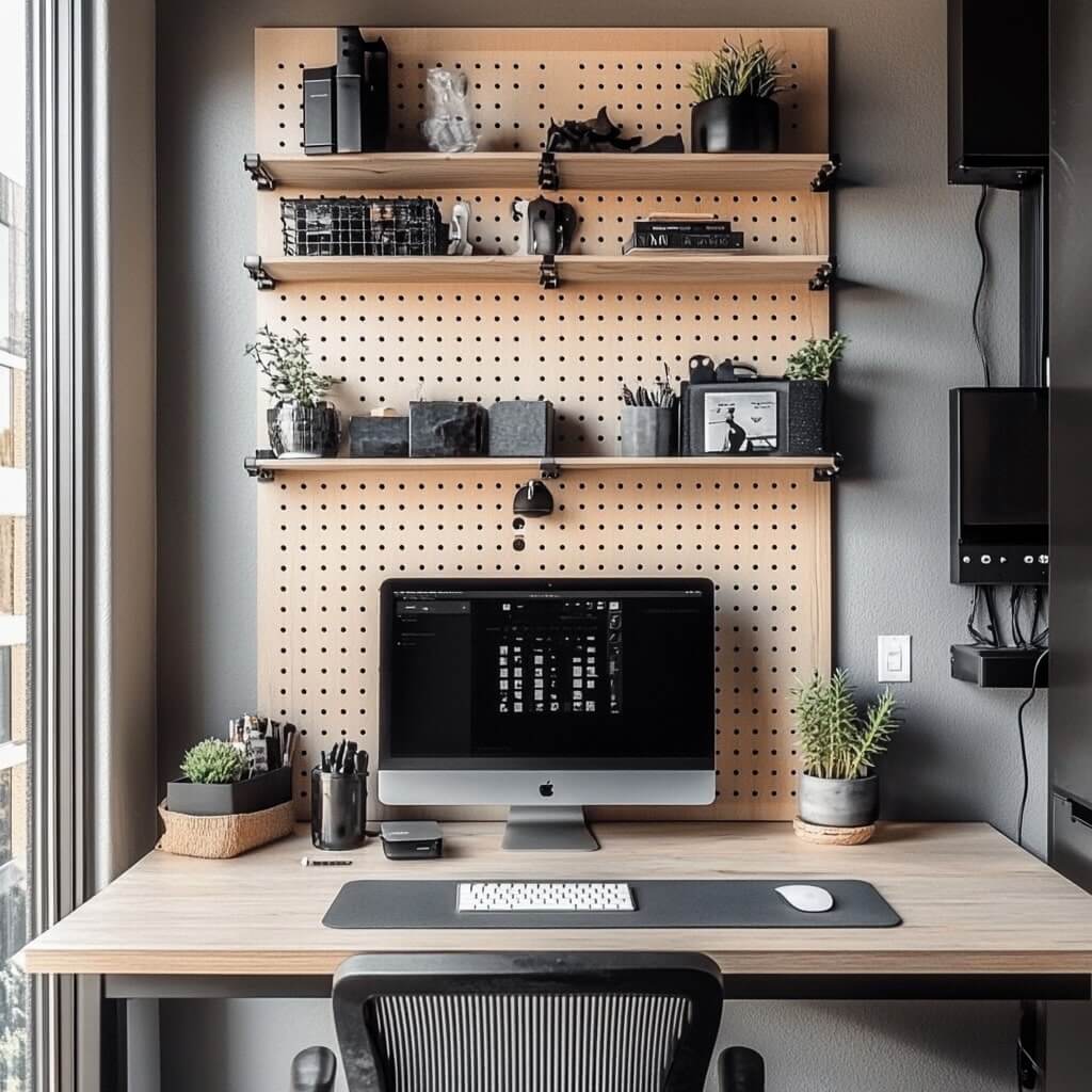 Chic Pegboard for Drawing Corners