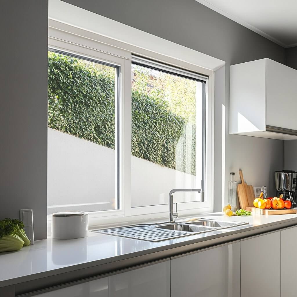 Classic Sliding Pane Kitchen Window Design