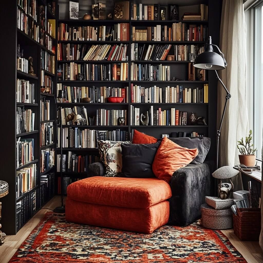 Corner Bookcase for Room Corner Design