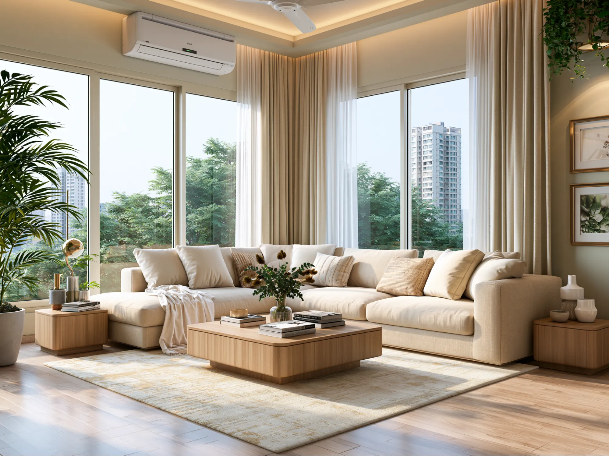 Corner Sofa Colour Combination for Small Living Room