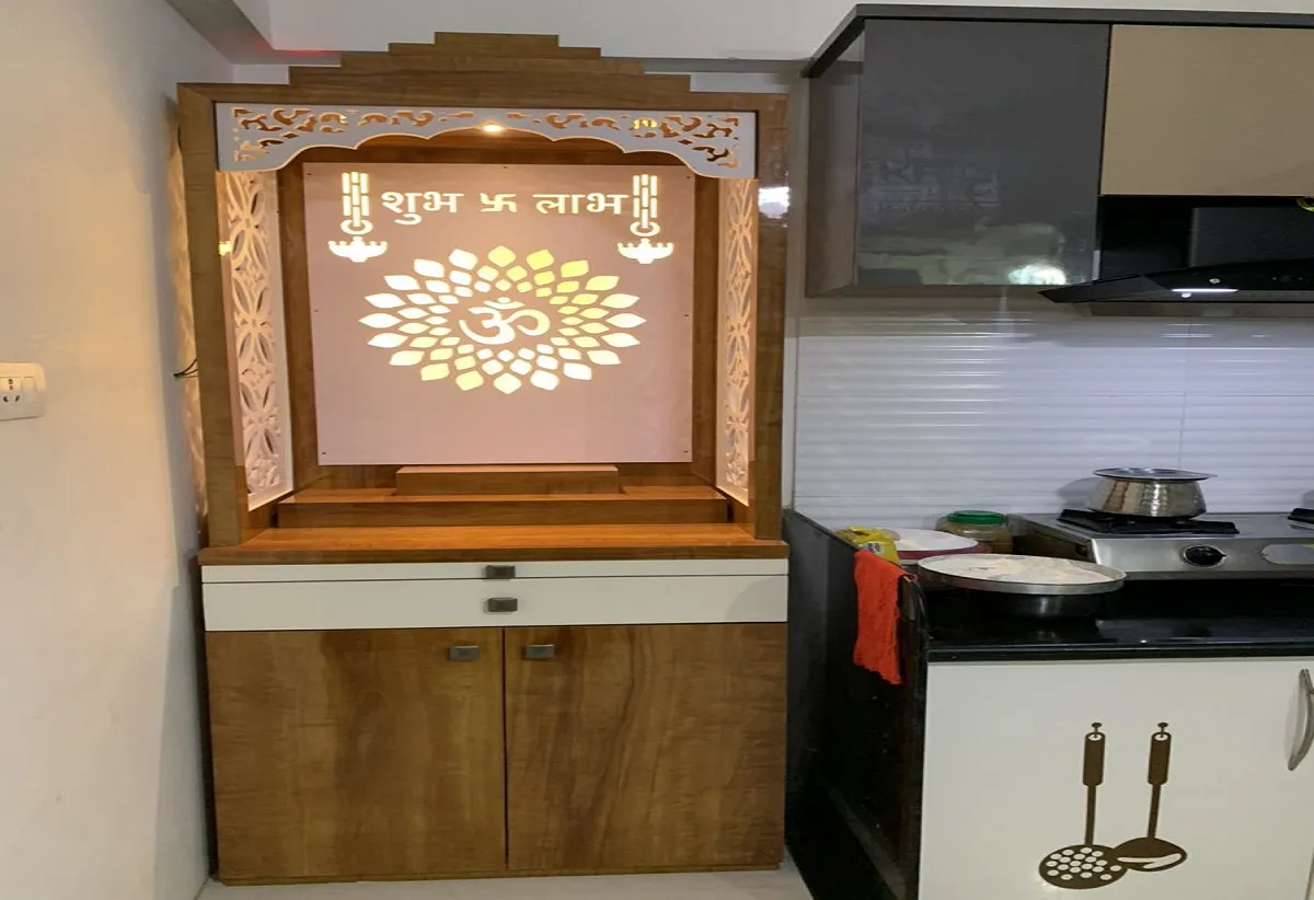 Cubicle Kitchen Pooja Room Designs