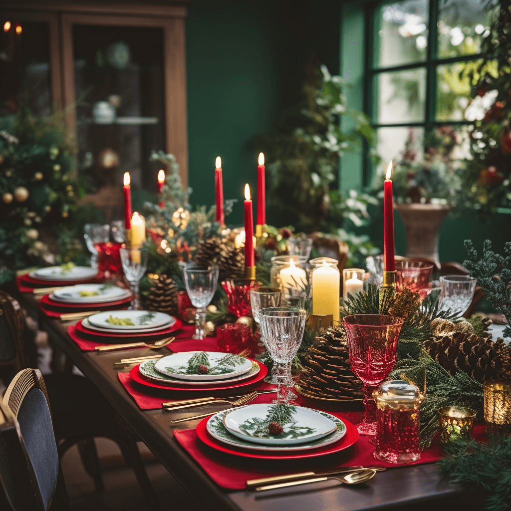 DIY Christmas Decorations Table Settings