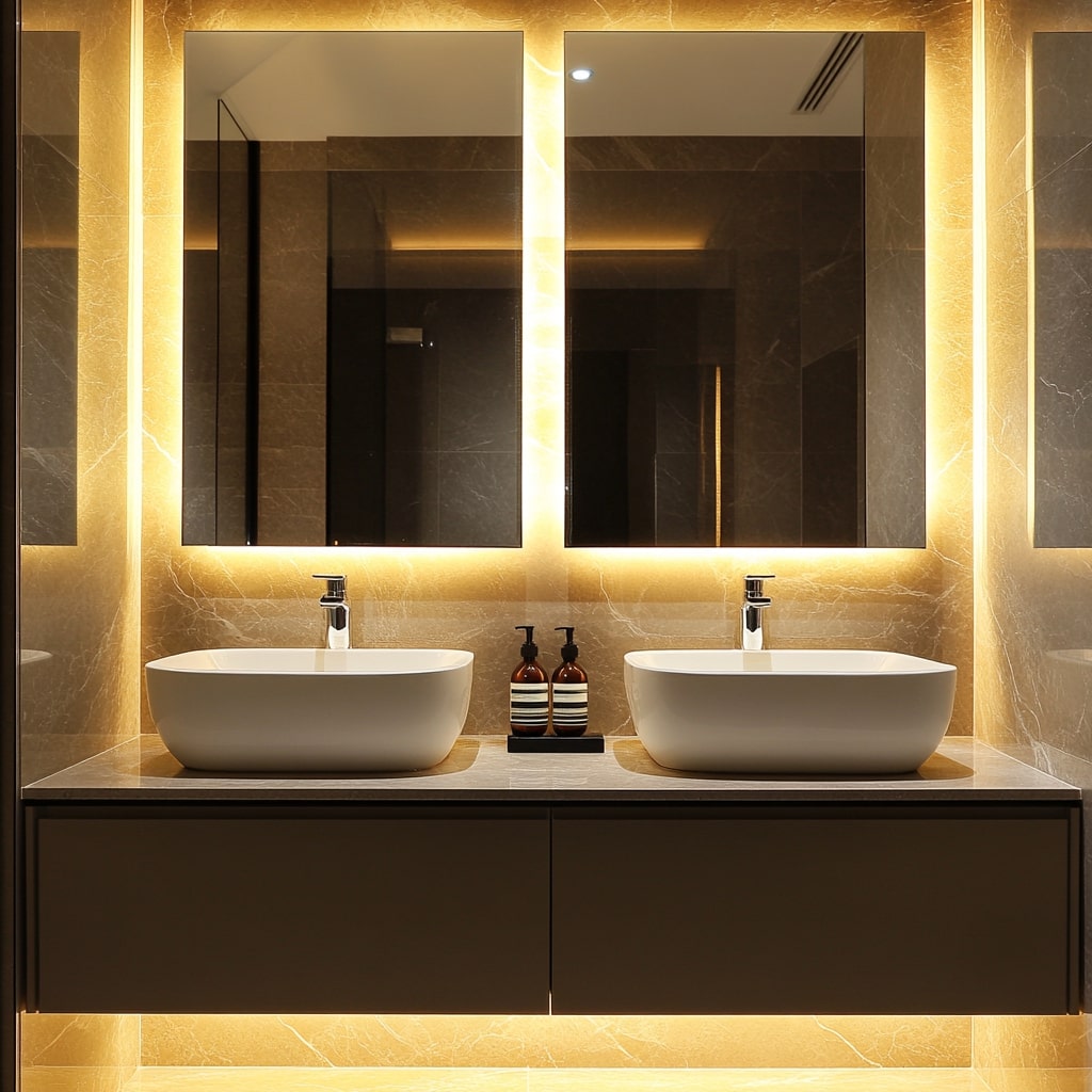 Double Wash Basin Design
