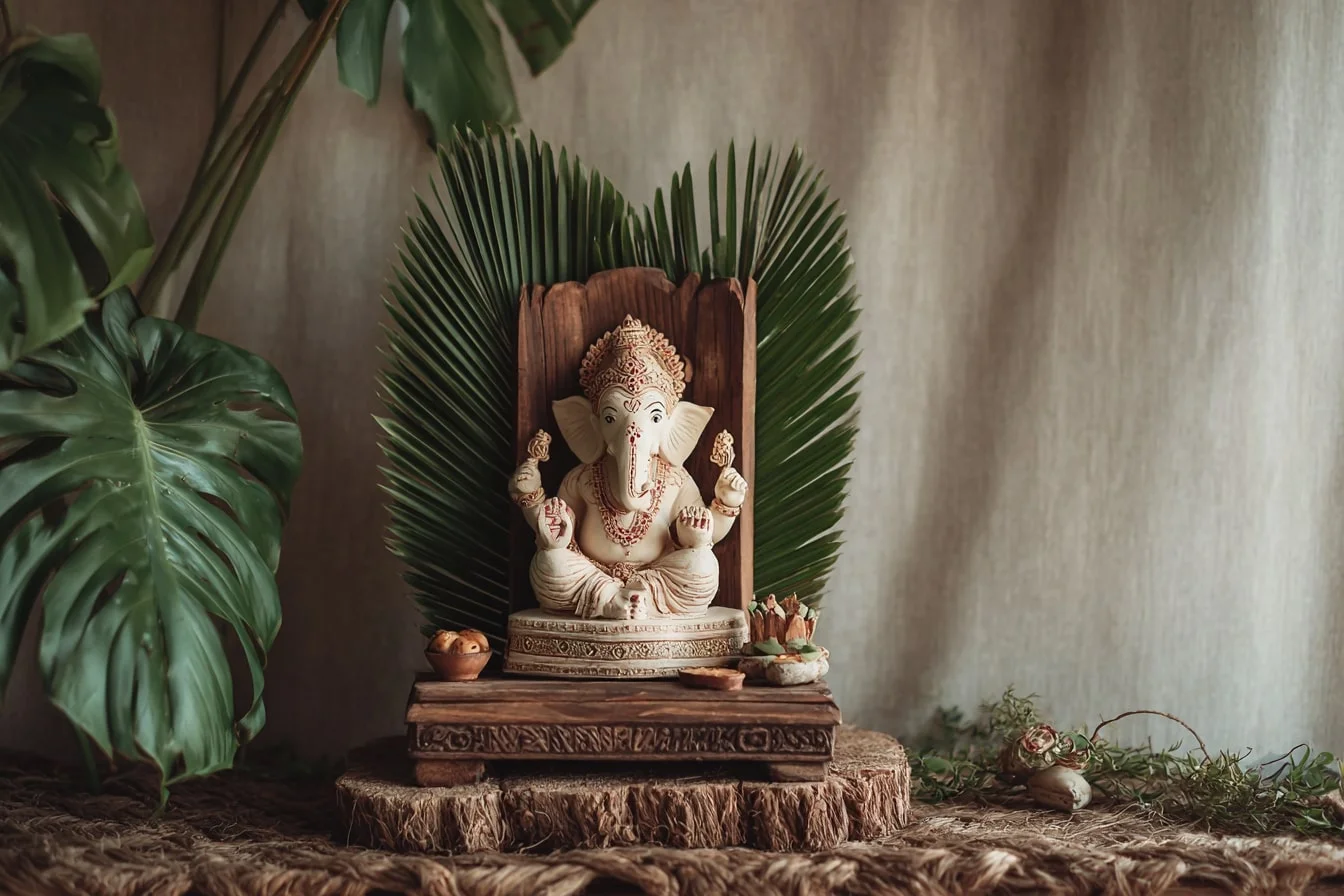 Eco-Friendly Ganpati Idol Made with Clay Material