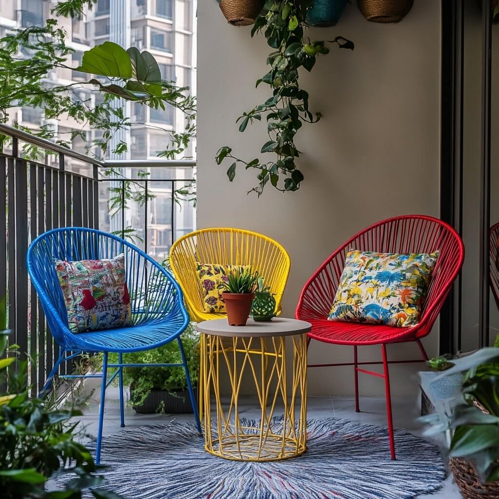 Enliven with Colourful Chairs