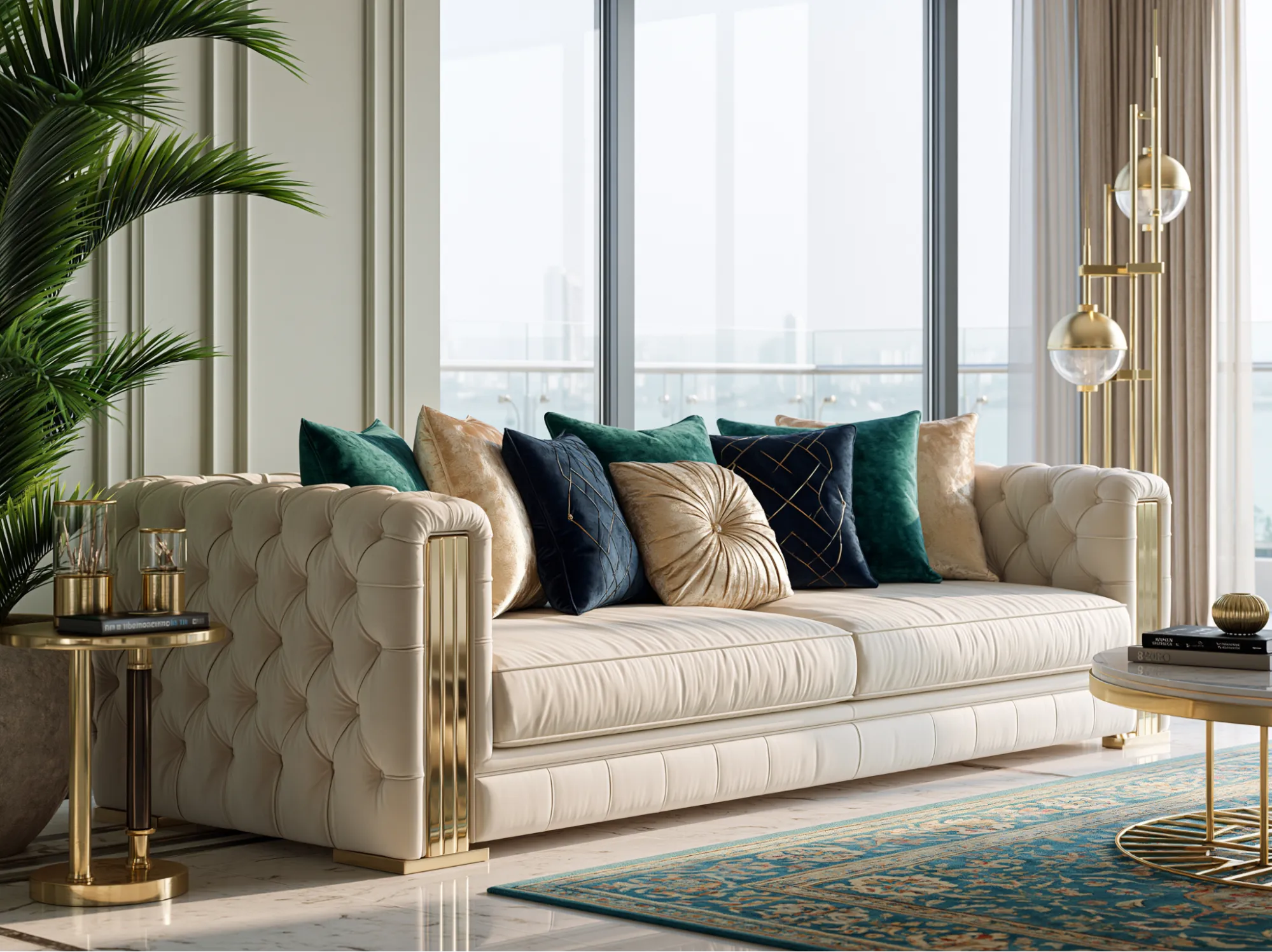 Luxury Sofa Cushion Colour Combination