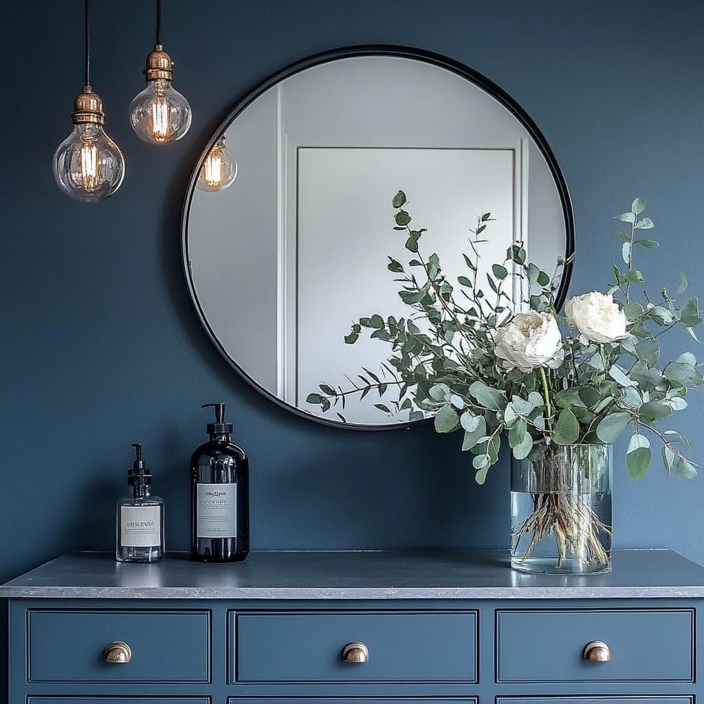 Mirrors to Brighten Corner Wall Design Ideas