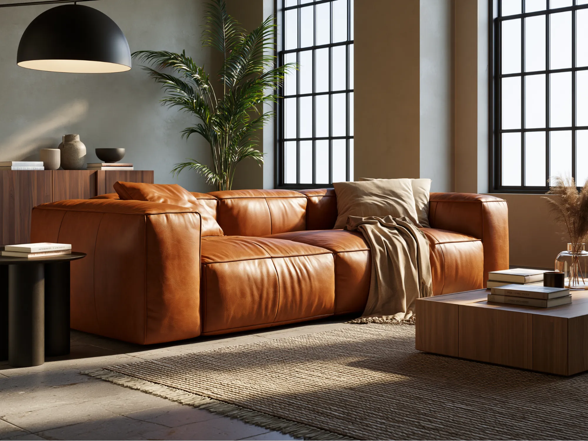 Modern Leather Sofa Design