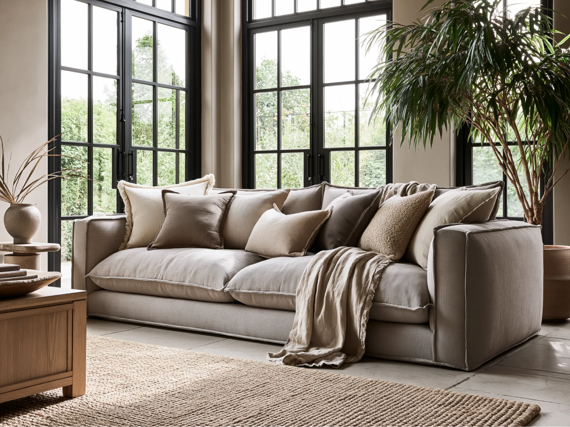 Neutral Sofa Cushion Colour Combination