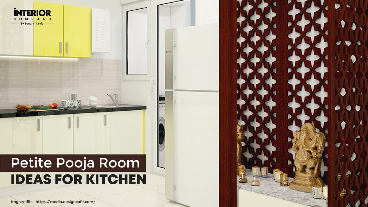 6 Small Pooja Room in Kitchen Designs You Must Check