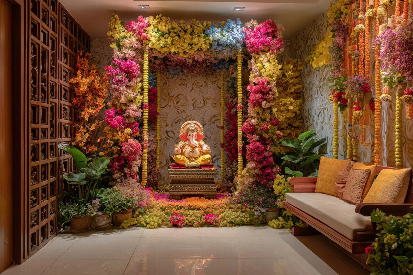 Photo Corner & Engagement Zone Ideas for Ganesh Chaturthi